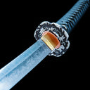 Katana Sword – Handmade Japanese Katana Sword – T10 High Carbon Steel Blade – Black Scabbard