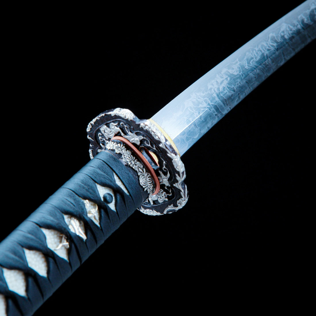 Katana Sword – Handmade Japanese Katana Sword – T10 High Carbon Steel Blade – Black Scabbard