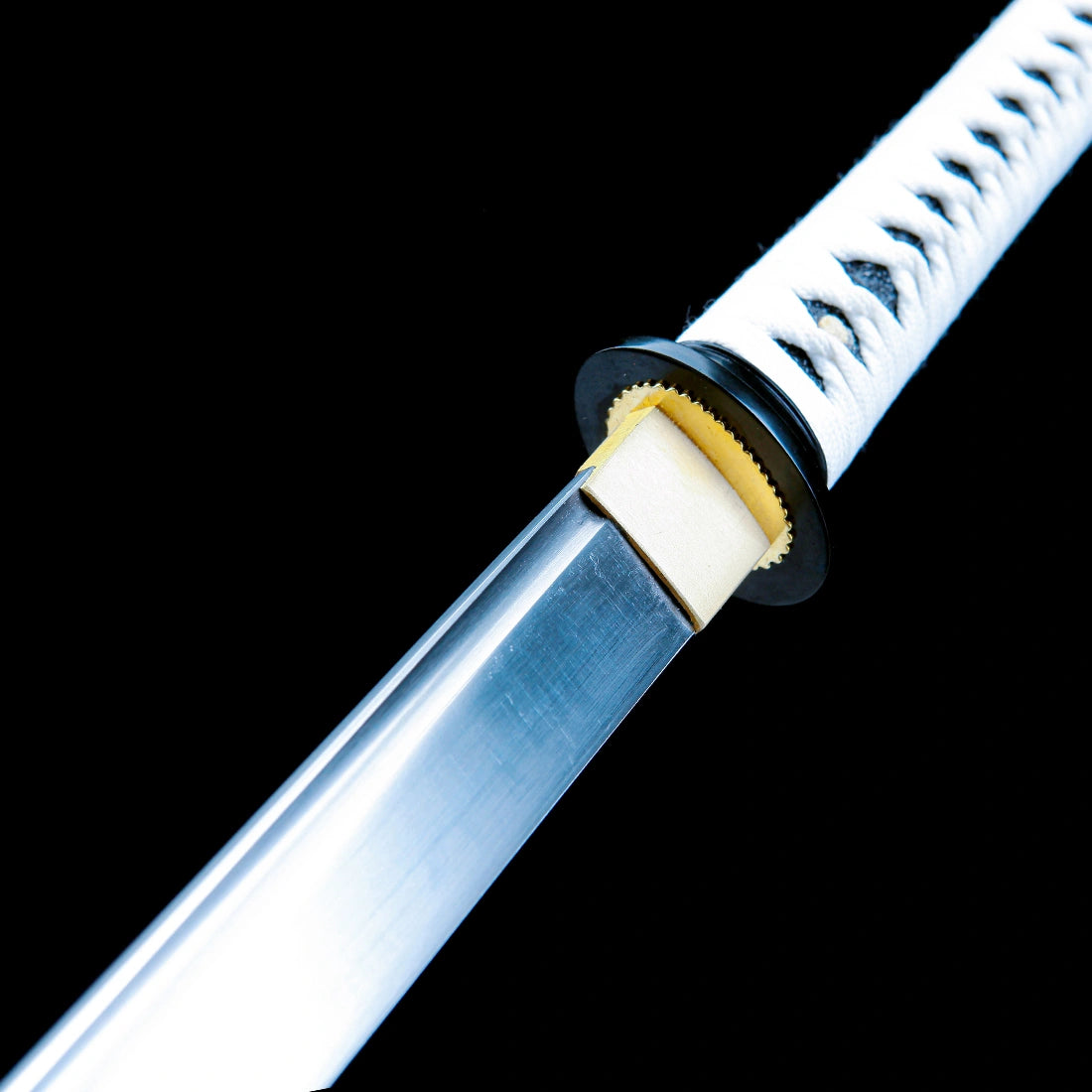 Ninja Sword – Handmade Japanese Ninjato Sword – T10 Carbon Steel Blade – White – High Performance