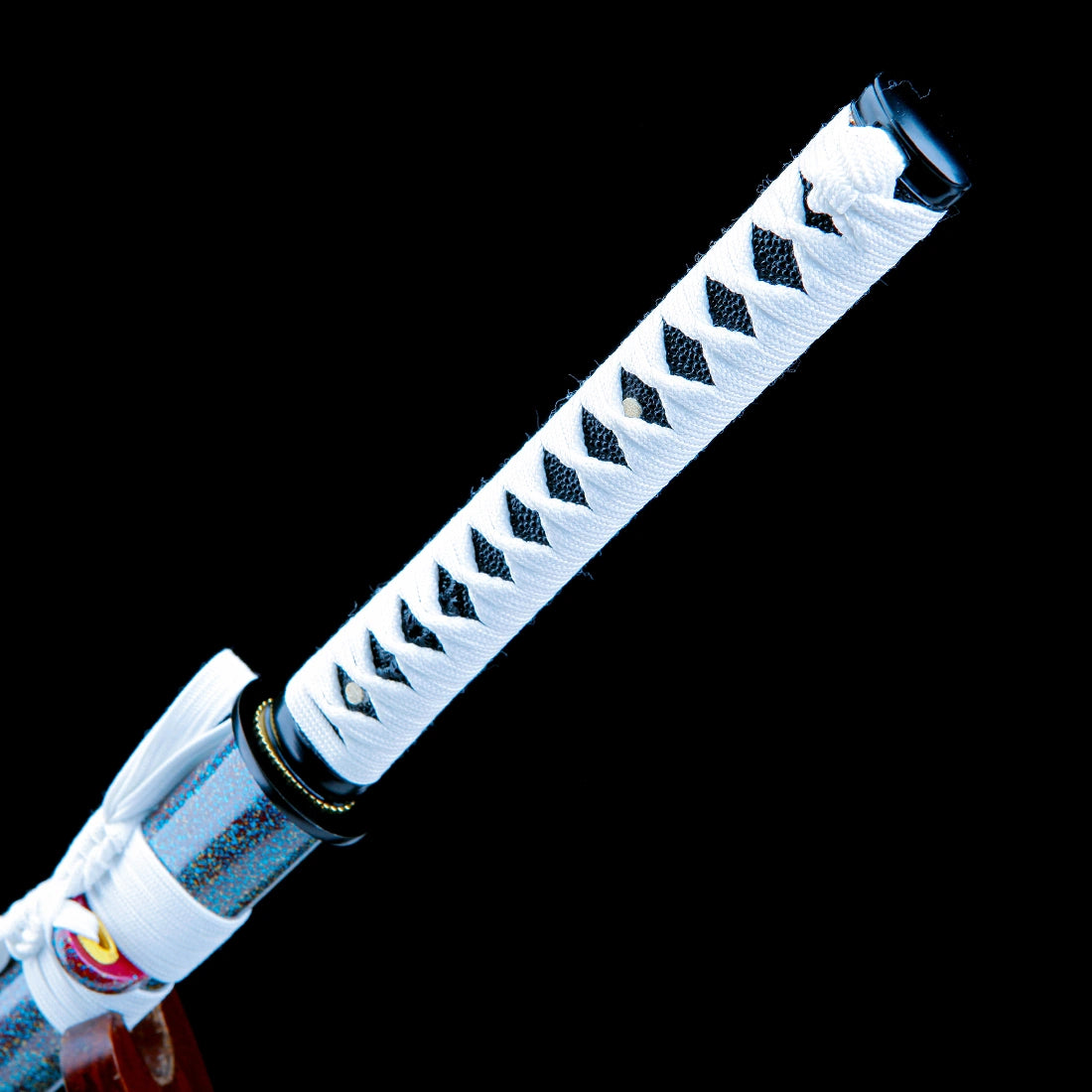 Ninja Sword – Handmade Japanese Ninjato Sword – T10 Carbon Steel Blade – White – High Performance