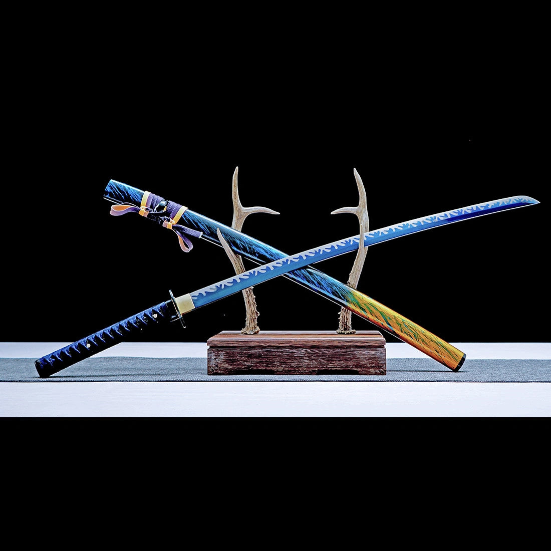 Real Handmade Katana Sword – Blue 1065 Carbon Steel Blade – Full Tang – Premium Quality
