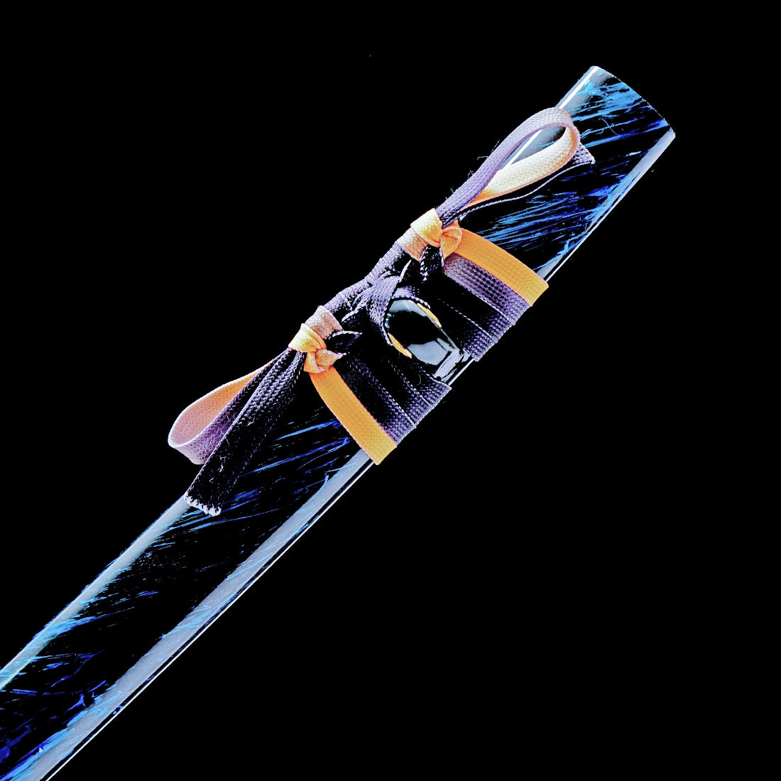 Real Handmade Katana Sword – Blue 1065 Carbon Steel Blade – Full Tang – Premium Quality