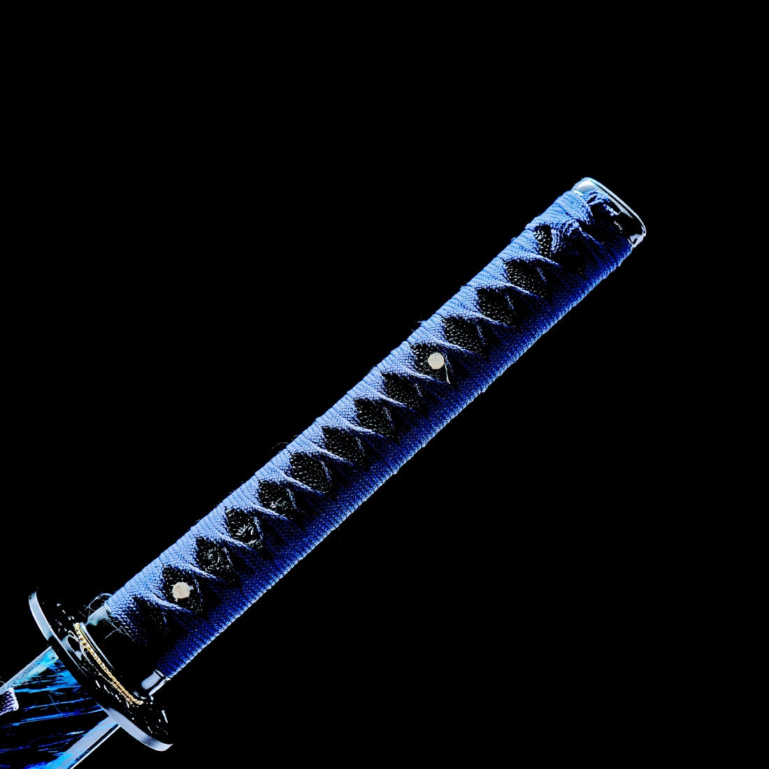Real Handmade Katana Sword – Blue 1065 Carbon Steel Blade – Full Tang – Premium Quality
