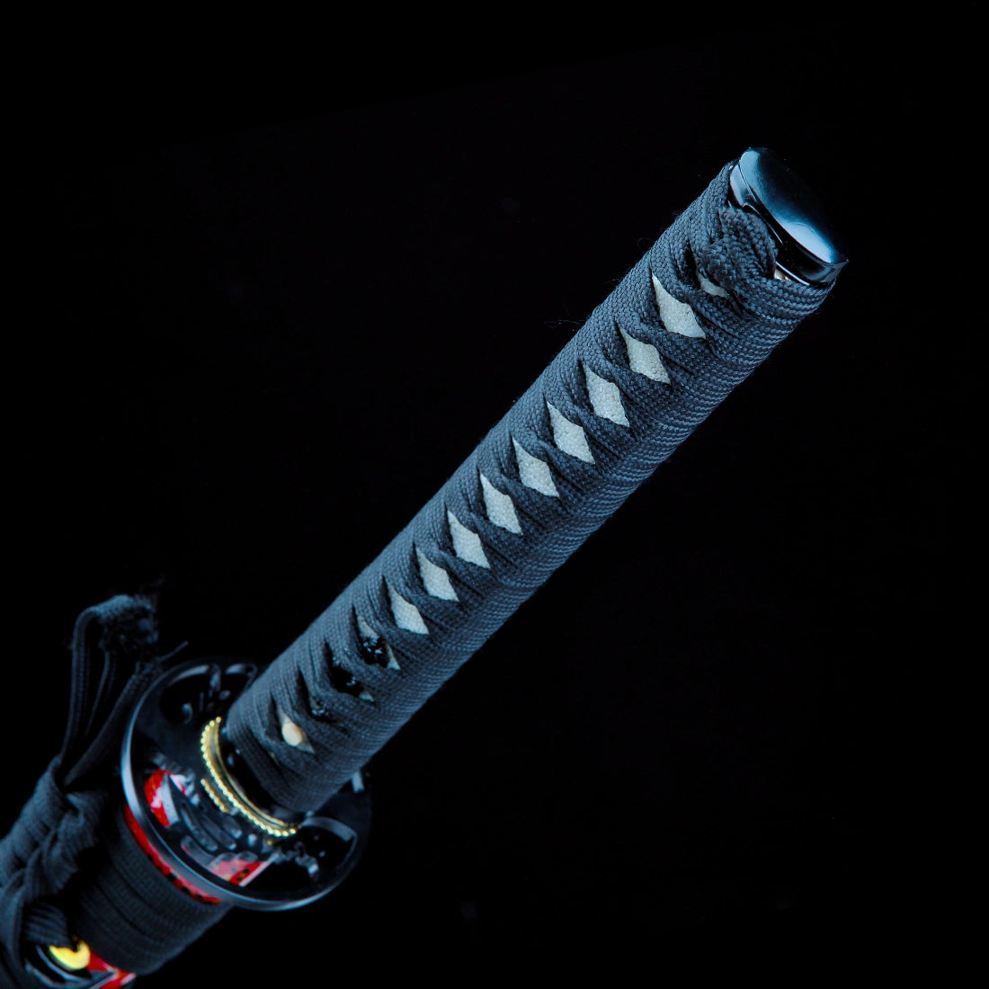 Real Handmade Katana Sword – T10 Carbon Steel Blade – Full Tang – Black – Collector’s Edition