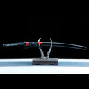 Real Handmade Katana Sword – T10 Carbon Steel Blade – Full Tang – Black – Collector’s Edition