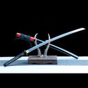 Real Handmade Katana Sword – T10 Carbon Steel Blade – Full Tang – Black – Collector’s Edition