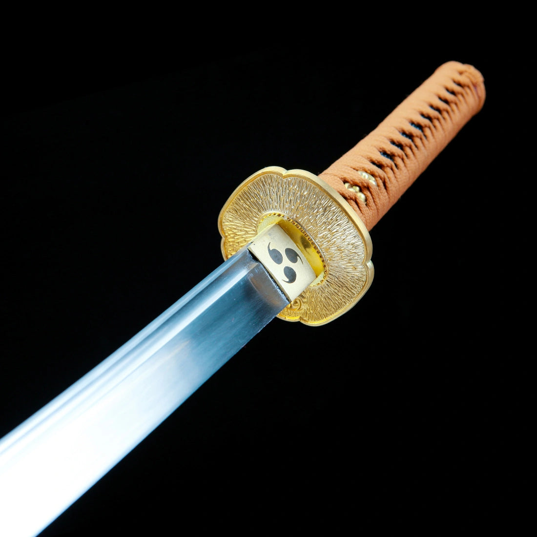 Real Japanese Katana Sword – T10 Carbon Steel Blade – Full Tang – Black – High Performance