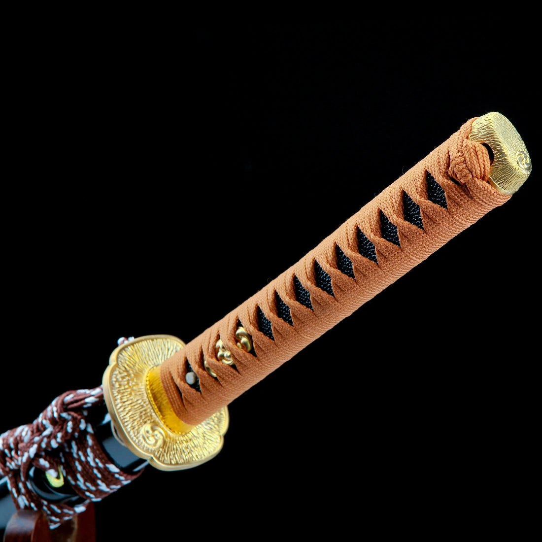 Real Japanese Katana Sword – T10 Carbon Steel Blade – Full Tang – Black – High Performance