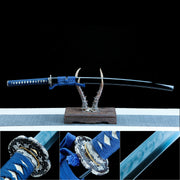 Real Japanese Katana Sword – Handmade T10 Carbon Steel Blade – Black – Full Tang – Premium Quality