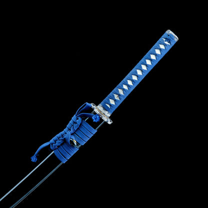 Real Japanese Katana Sword – Handmade T10 Carbon Steel Blade – Black – Full Tang – Premium Quality