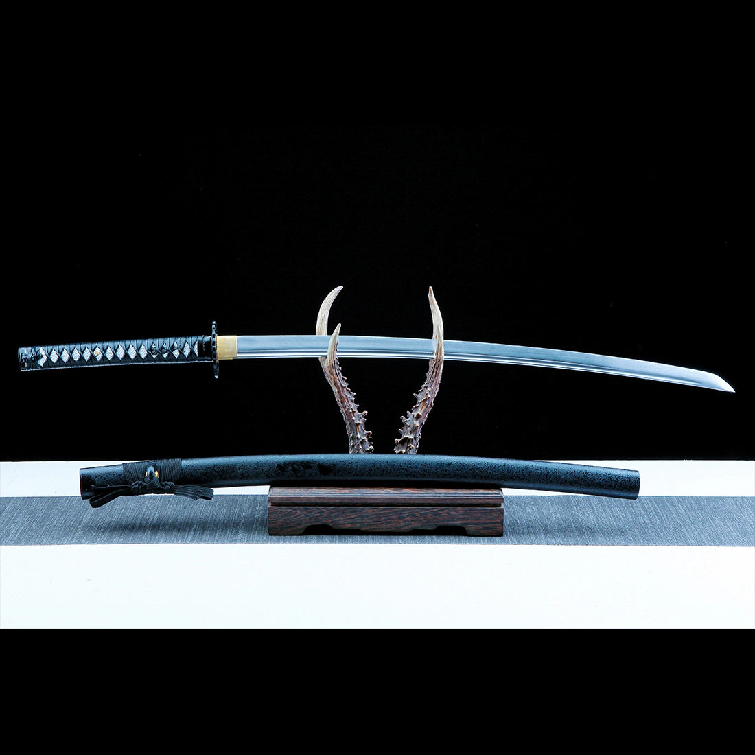 Real Japanese Katana Sword – High Performance T10 Carbon Steel Blade – Black – Full Tang – Premium Quality