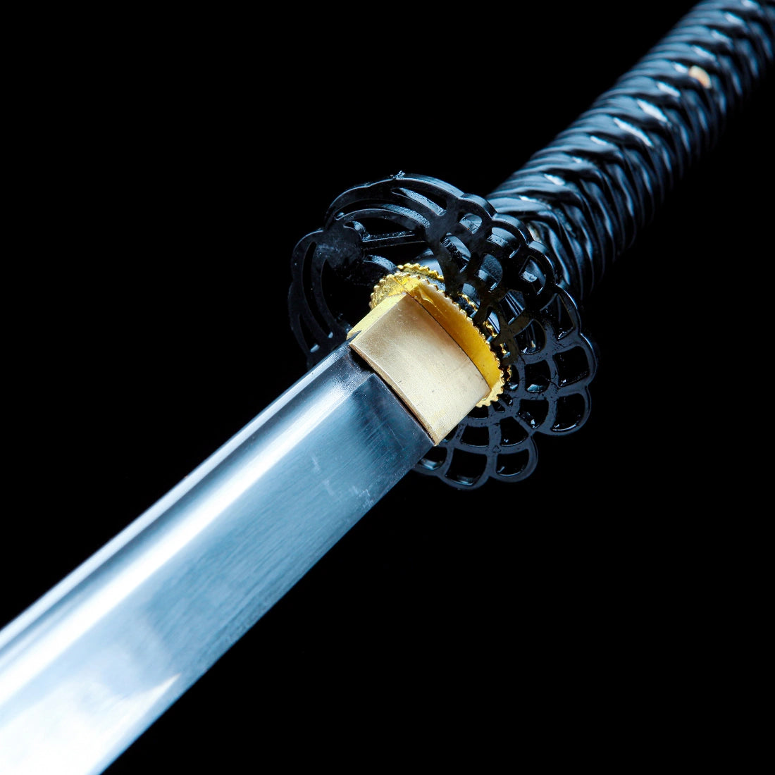 Real Japanese Katana Sword – High Performance T10 Carbon Steel Blade – Black – Full Tang – Premium Quality