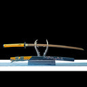 Real Japanese Katana – High Performance Gold Damascus Pattern Steel Blade – Full Tang – Battle Ready
