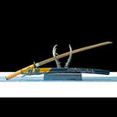 Real Japanese Katana – High Performance Gold Damascus Pattern Steel Blade – Full Tang – Battle Ready