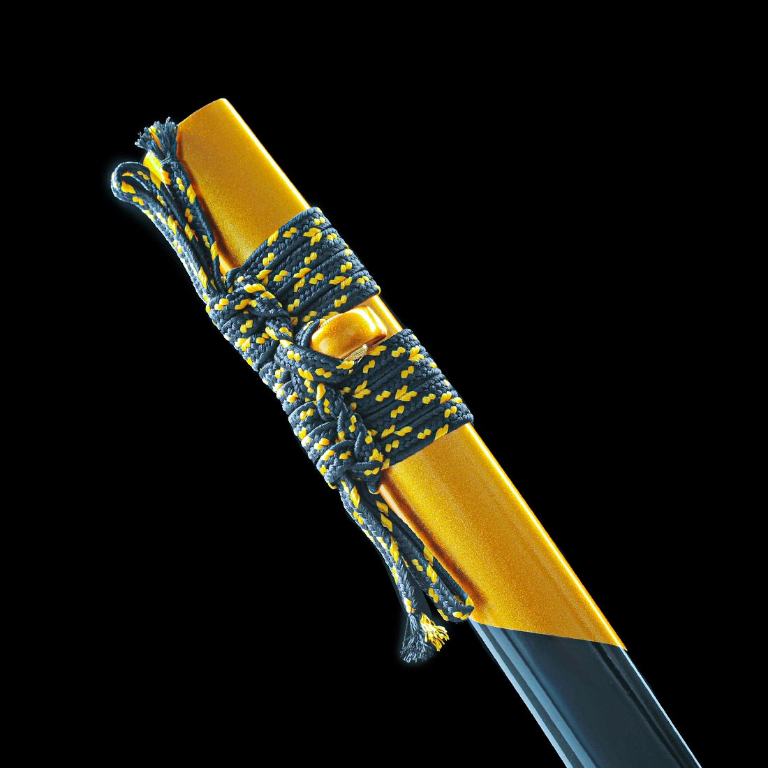 Real Japanese Katana – High Performance Gold Damascus Pattern Steel Blade – Full Tang – Battle Ready