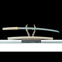 Real Japanese Shirasaya Katana – Handmade 1065 Carbon Steel Blade – Natural Wood Scabbard – Without Tsuba