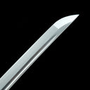 Real Japanese Shirasaya Katana – Handmade 1065 Carbon Steel Blade – Natural Wood Scabbard – Without Tsuba