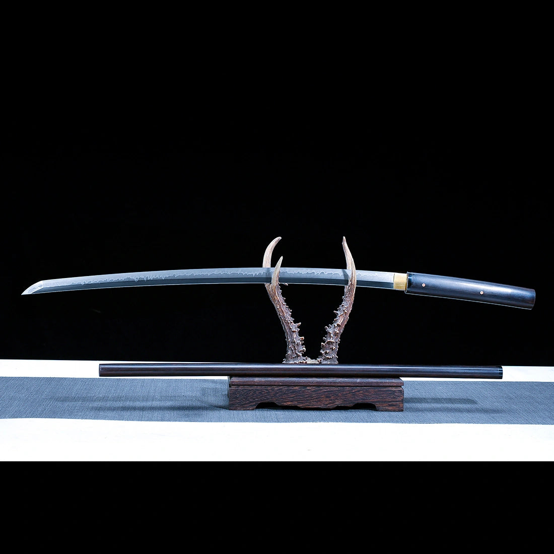 Real Japanese Shirasaya Katana – Handmade T10 High Carbon Steel Blade – Full Tang – Without Tsuba – High Performance