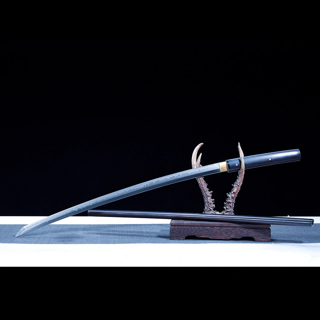 Real Japanese Shirasaya Katana – Handmade T10 High Carbon Steel Blade – Full Tang – Without Tsuba – High Performance
