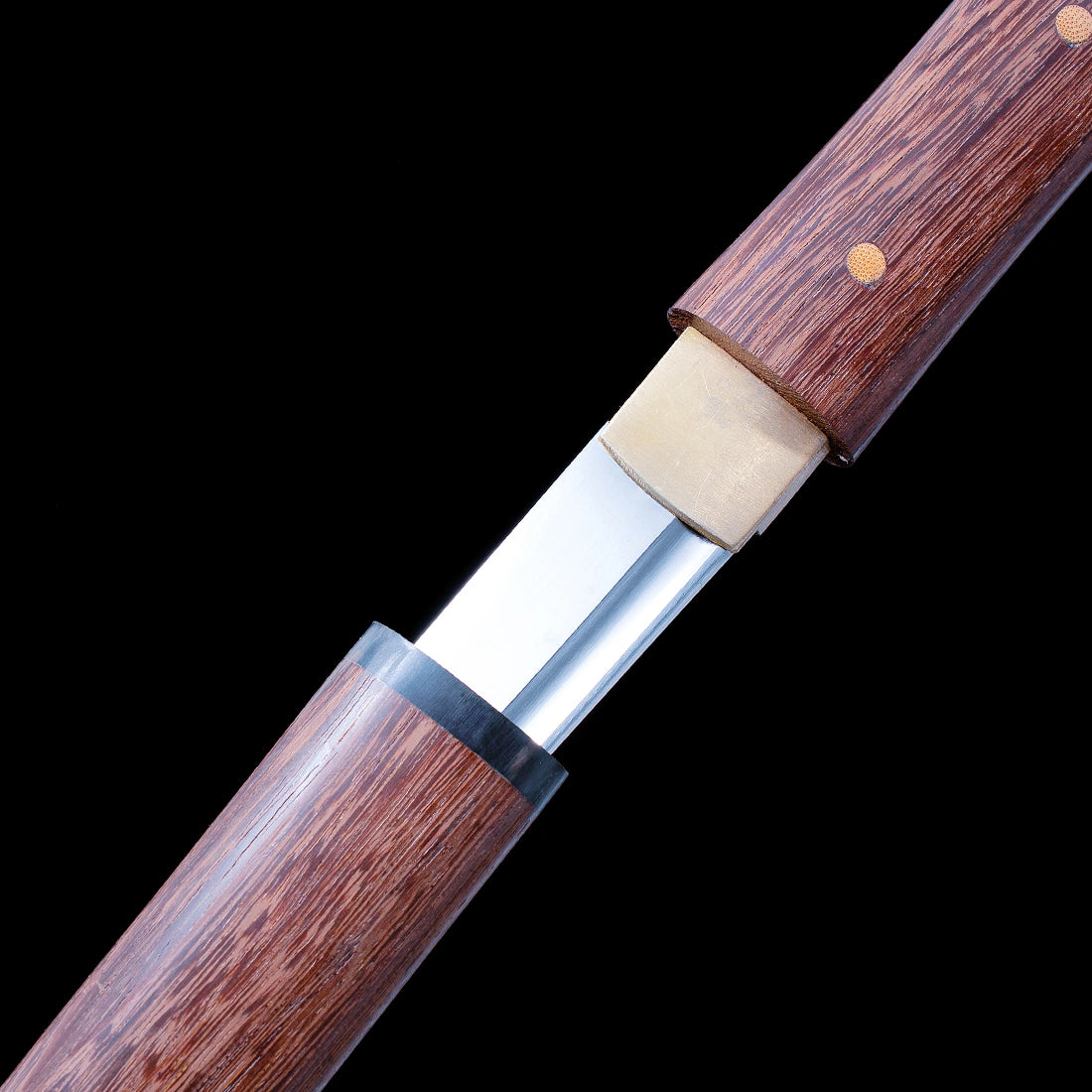 Real Japanese Tanto – High Performance 1060 Carbon Steel Blade – Full Tang – Natural Wood Scabbard – Premium Quality