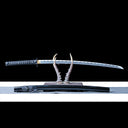 Real Katana Sword – Handmade 1060 Carbon Steel Blade – Black – Full Tang – Premium Quality