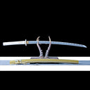 Real Katana Sword – Handmade 1060 Carbon Steel Blade – Gold – Full Tang – Premium Quality
