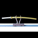 Real Katana Sword – Handmade 1060 Carbon Steel Blade – Gold – Full Tang – Premium Quality