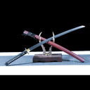 Real Katana Sword – Handmade Clay Tempering T10 Steel Blade – Full Tang – High Performance – Battle Ready