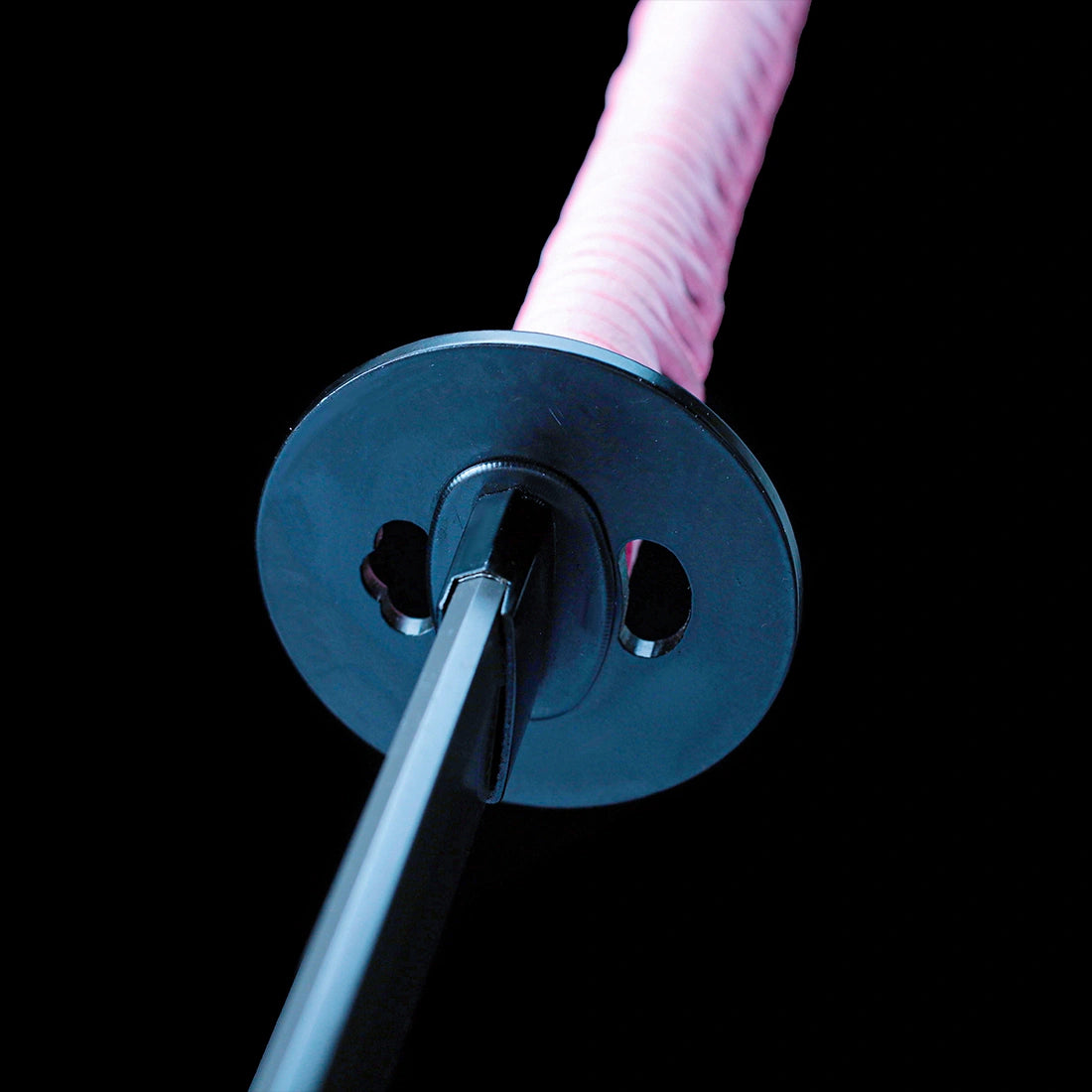 Real Katana Sword – Handmade Gray Titanium-Coated Carbon Steel Blade – Rustproof – Pink Scabbard – Premium Quality