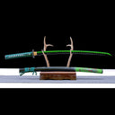 Real Katana Sword – Handmade Green 1065 Carbon Steel Blade – Full Tang – High-performance – Battle Ready