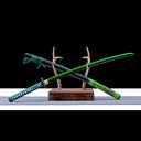 Real Katana Sword – Handmade Green 1065 Carbon Steel Blade – Full Tang – High-performance – Battle Ready
