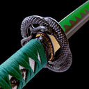 Real Katana Sword – Handmade Green 1065 Carbon Steel Blade – Full Tang – High-performance – Battle Ready
