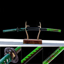 Real Katana Sword – Handmade Green 1065 Carbon Steel Blade – Full Tang – High-performance – Battle Ready