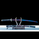 Real Katana Sword – Handmade Purple T10 Carbon Steel Blade – Full Tang – Collector’s Edition