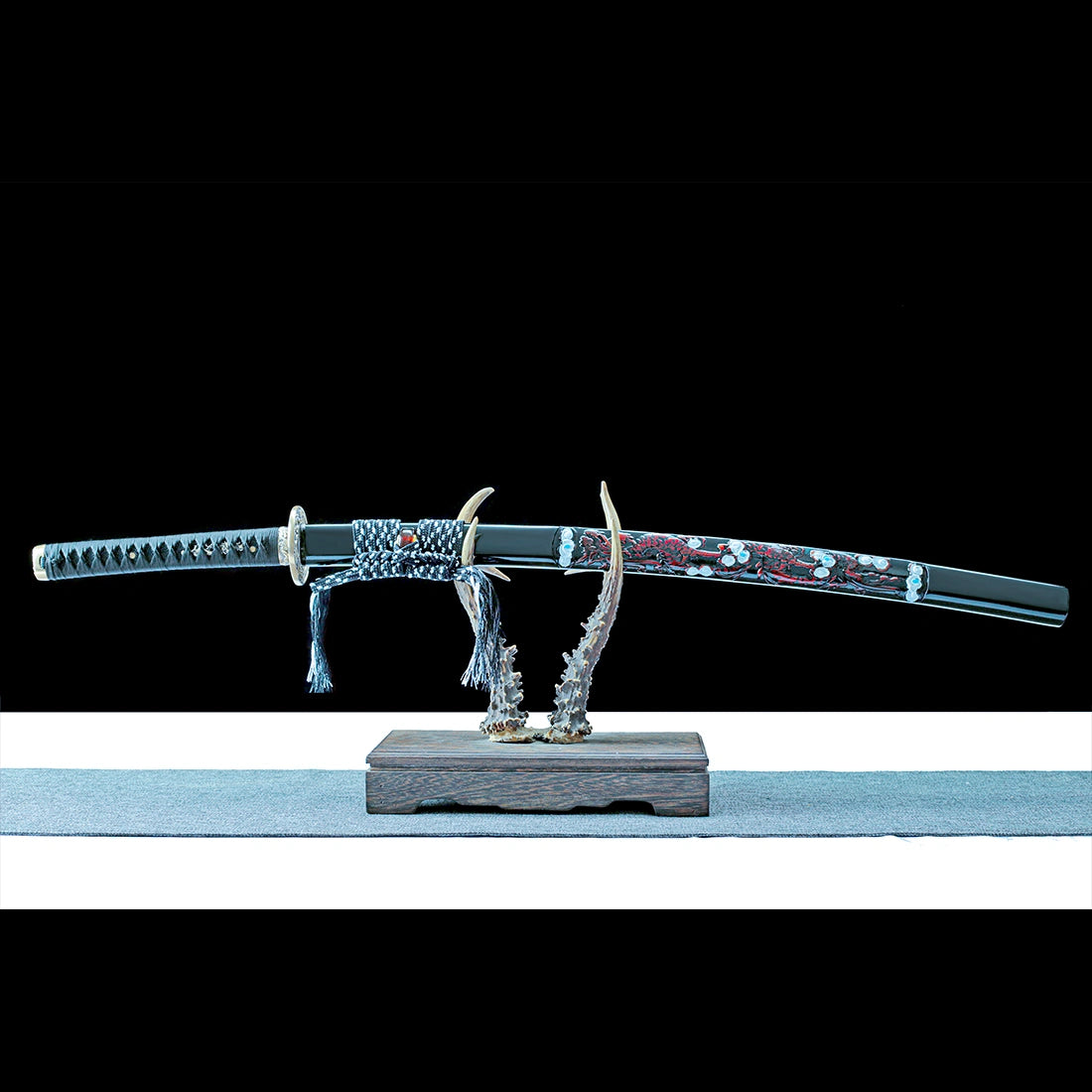 Real Katana Sword – Handmade Purple T10 Carbon Steel Blade – Full Tang – Collector’s Edition