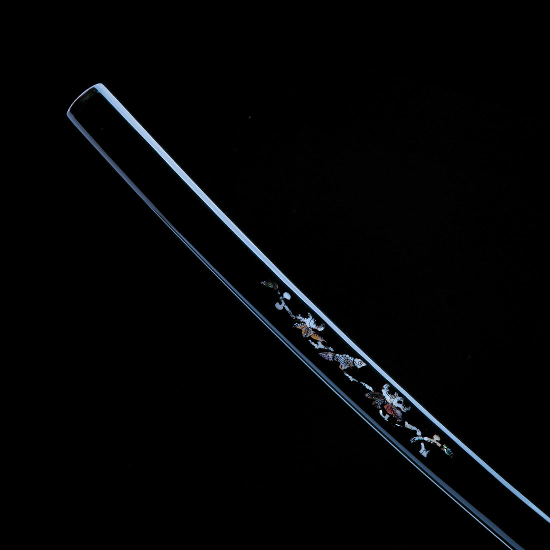 Real Katana Sword – Handmade T10 Carbon Steel Blade – Full Tang – Black Scabbard – Collector’s Edition