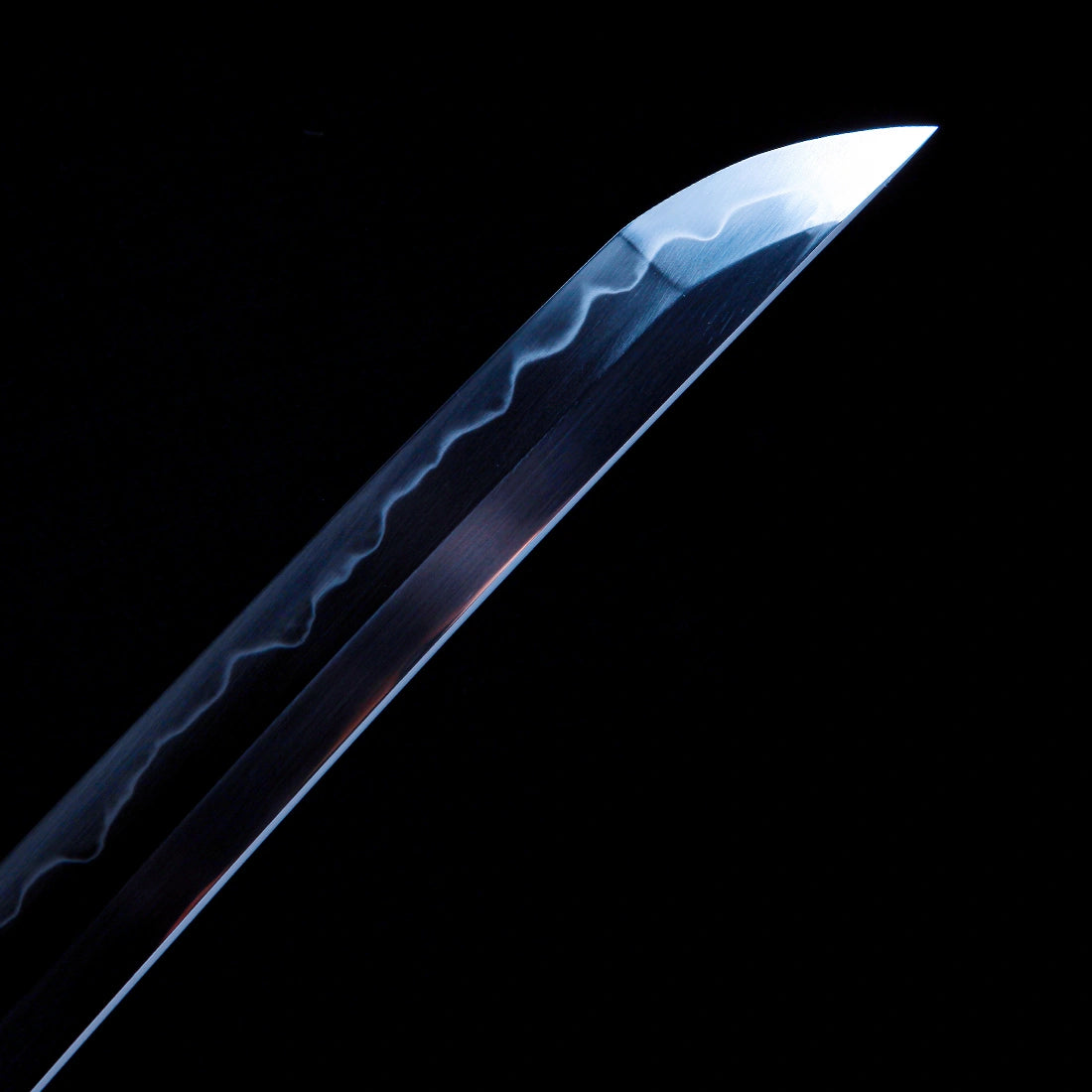 Real Katana Sword – Handmade T10 Carbon Steel Blade – Full Tang – Black Scabbard – Collector’s Edition