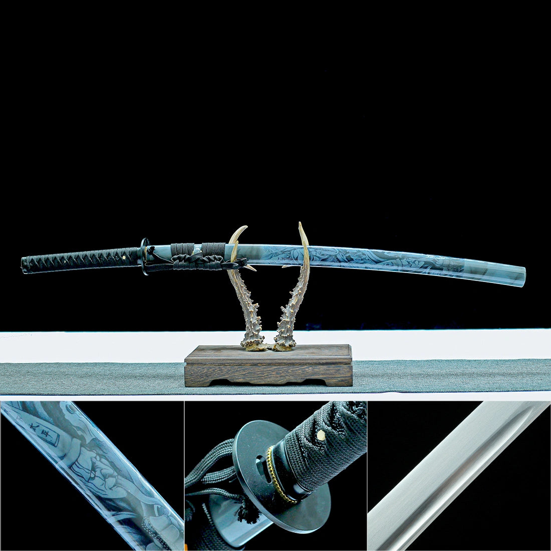 Real Katana Sword – Handmade T10 Carbon Steel Blade – Full Tang – High Performance