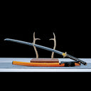 Real Katana Sword – Handmade T10 High Carbon Steel Blade – Orange – Full Tang – Premium Quality