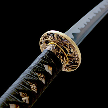 Real Katana Sword – Handmade T10 High Carbon Steel Blade – Orange – Full Tang – Premium Quality
