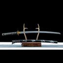 Real Katana Sword – High Performance Damascus Pattern Steel Blade – Full Tang – Black – Premium Quality