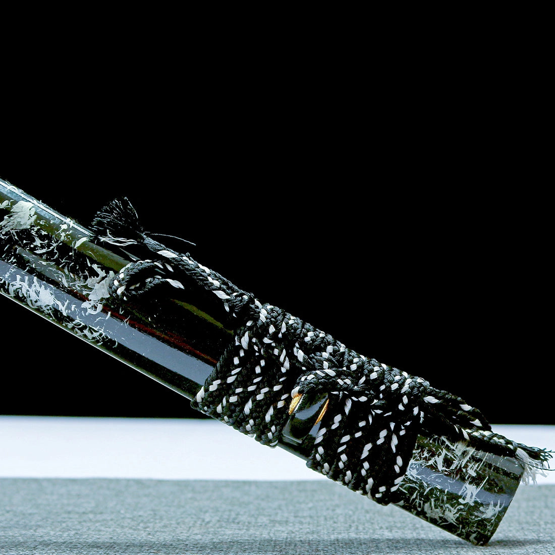 Real Katana Sword – High Performance Damascus Pattern Steel Blade – Full Tang – Black – Premium Quality