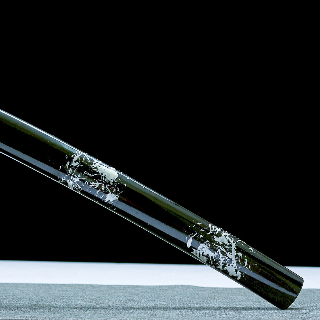 Real Katana Sword – High Performance Damascus Pattern Steel Blade – Full Tang – Black – Premium Quality
