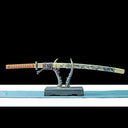 Real Katana Sword – High Performance T10 Carbon Steel Blade – Full Tang – Beige – Battle Ready
