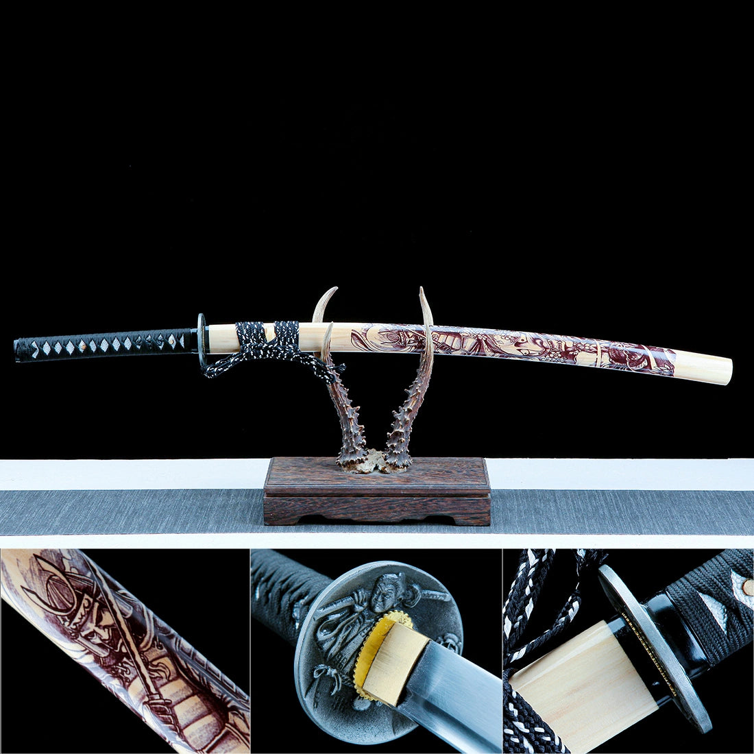 Real Katana Sword – High Performance T10 Carbon Steel Blade – Full Tang – Hand Forge – Battle Ready