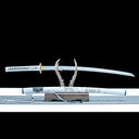Real Katana Sword – High Performance T10 Carbon Steel Blade – Full Tang – White Scabbard – Premium Quality