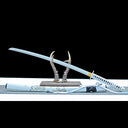 Real Katana Sword – High Performance T10 Carbon Steel Blade – Full Tang – White Scabbard – Premium Quality