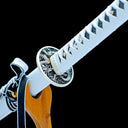Real Katana Sword – High Performance T10 Carbon Steel Blade – Full Tang – White Scabbard – Premium Quality