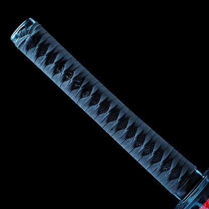 Real Katana Sword – High Performance Titanium-Coated Carbon Steel Blade – Never Rusts – Red – Tactical Sword