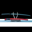 Real Katana Sword – High Performance Titanium-Coated Carbon Steel Blade – Never Rusts – Red – Tactical Sword